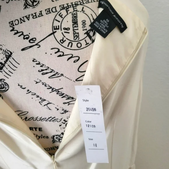 90s Vintage Spenser Jeremy Silk Party Dress NWT Deadstock - Picture 10 of 14